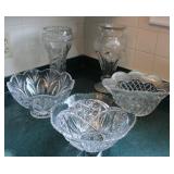 Vintage Lead Crystal Vases & Bowls