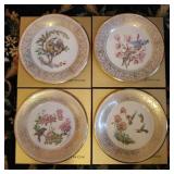 Set of 4 Vintage Lenox Edward Marshall Bird Plates