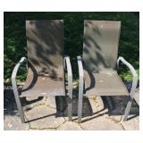 (2) Outdoor Patio Metal Chairs