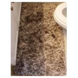 Silver Shaggy Wool Rug #2