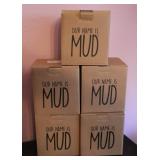 5pc. Enesco Our Name is Mud Coffee Mugs