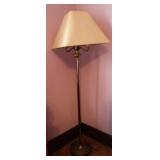Vintage Candelabra Style Brass Floor Lamp