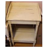 Antique Painted Wooden Washstand/ Side Table