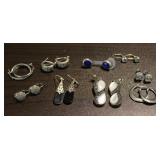 (9) Silver 925 Earring Sets