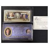 DONALD TRUMP COMMEMORATIVE 2 DOLLAR BILL