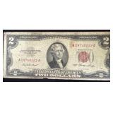 1953 2 DOLLAR BILL - RED SEAL