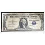 1935-E ONE DOLLAR SILVER CERTIFICATE - BLUE SEAL
