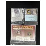 4 ELVIS PRESLEY COMMEMORATIVE COINS -