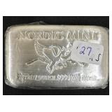 10 OZ TROY SILVER .999 SILVER NORDIC MINT