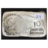 10 OZ TROY SILVER .999 SILVER PROSPECTOR