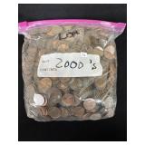 BAG OF LINCOLN CENTS - ASSORTED DATES