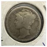 1925 MERCURY DIME