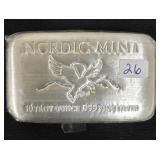 10 OZ TROY SILVER .999 SILVER NORDIC MINT
