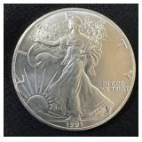 1991 SILVER EAGLE - 1 OZ