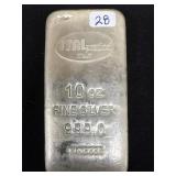 10 OZ TROY SILVER .999 SILVER GX06665
