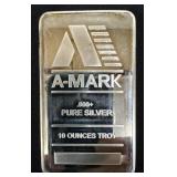 10 OZ TROY SILVER .999 SILVER A-MARK