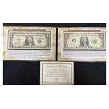 1957 ONE DOLLAR CERTIFICATE & 1963 FEDERAL