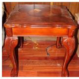 Vintage Inlaid Wooden End Table #2
