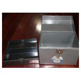 (2) Metal Lock Boxes