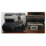 (4) Vintage Radios/ Cassette Players
