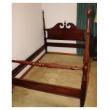 Vintage Dixie 4 Poster Wooden Full Size Bed Frame