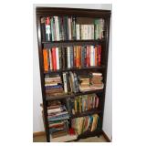 Vintage Wooden Book Shelf w/ Book Collection