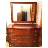 Vintage 3 Drawer Dixie Dresser & Mirror