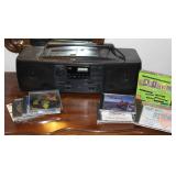 Magnavox Cassette & CD Player w/ CDs
