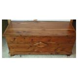 Vintage Knotty Pine Cedar Chest