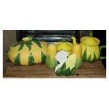 Vintage Ceramic Corn Themed Serving Dishes