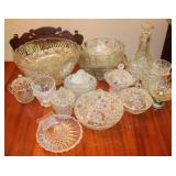 Vintage Clear Crystal & Cut Glass Collection