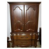 Vintage Wooden Armoire Cabinet