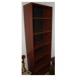 Vintage Wooden 6 Shelf Book Shelf