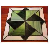 Handmade Bones & Bevels Stained Glass Panel