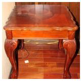 Vintage Inlaid Wooden End Table #1