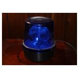 Vintage Blue Police Beacon Light (Works)