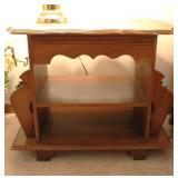 Vintage Wooden Magazine Table