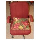 Red Office Chair w/ Pillow