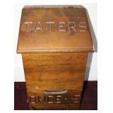 Vintage Wooden Potato & Onion Storage Bin