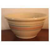 Vtg McCoy Oven Ware Banded Yellowware Mixing Bowl
