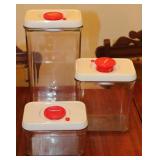 Cusinart Fresh Edge Plastic Vacuum Containers