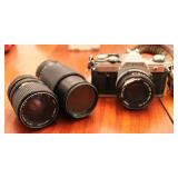 Vintage Canon AE-1 Camera w/ Extra Lenses
