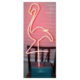 Vintage Style Flamingo Neon Light - 33" high