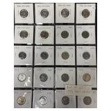 SHEET OF (20) STEEL 1943 PENNIES