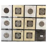 SHEET OF (11) ASSORTED WASHINGTON QUARTERS