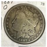 1887-O MORGAN DOLLAR