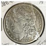 1886-O MORGAN DOLLAR
