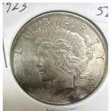 1923 PEACE SILVER DOLLAR