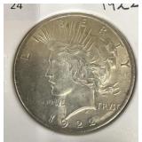 1922 PEACE DOLLAR