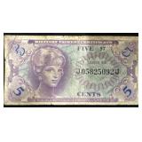 SERIES 641 FIVE CENT MILITARY PAYMENT